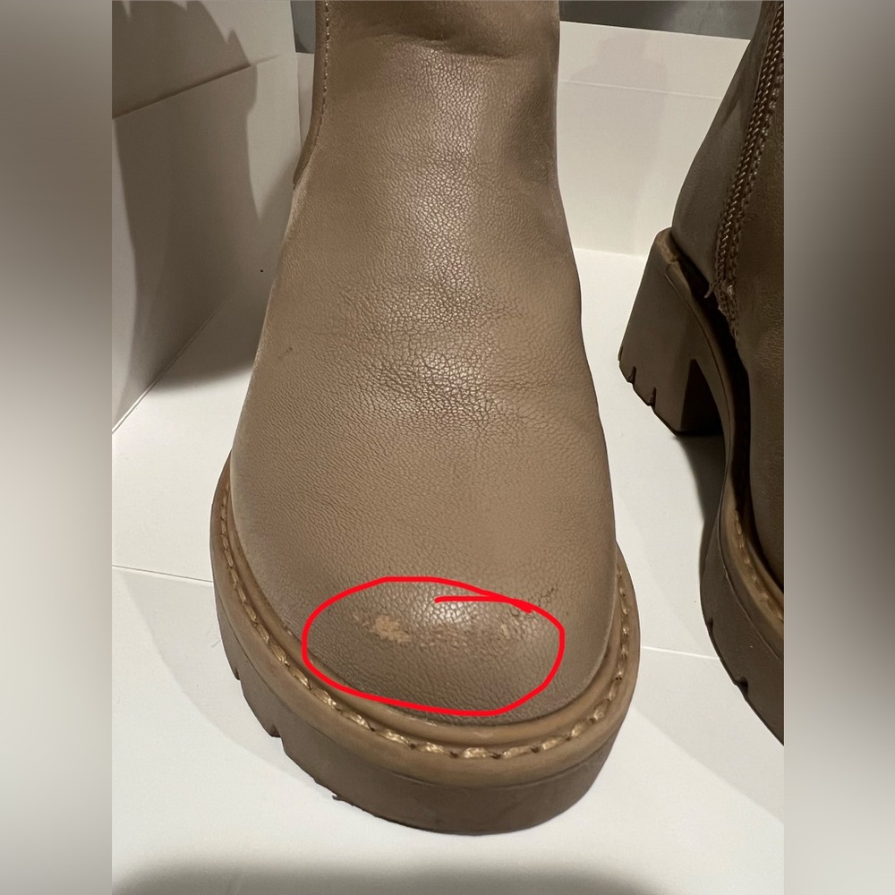 Mia Shoes Beige Ankle Boots - Picture 10 of 11